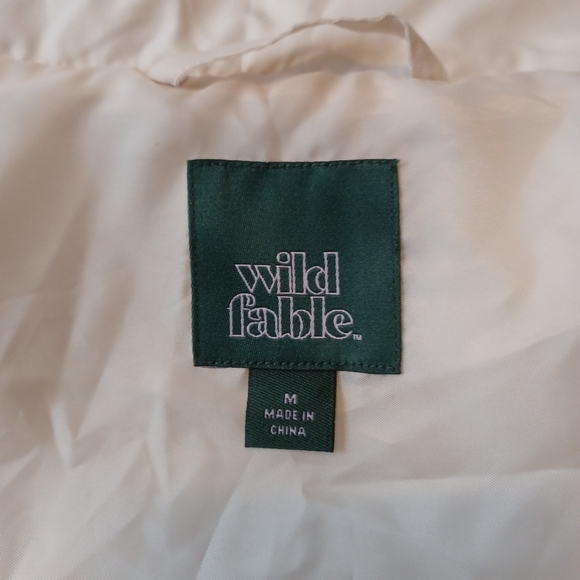 Wild Fable Cream Puffer Medium Full Zip Jacket(NWOT) - Picture 4 of 5